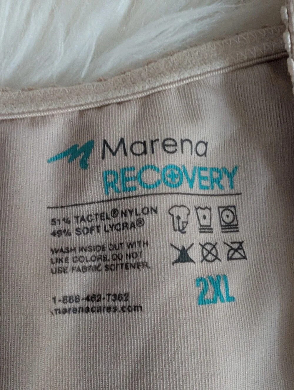 Marena Recovery Girdle with Suspenders Short Length Style No. FBS 2XL